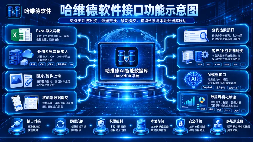 HARVID 接口与系统集成功能示意图